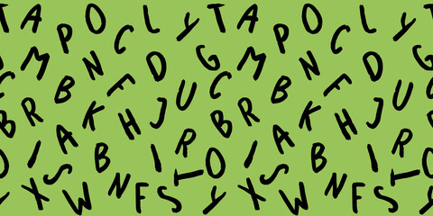 template with the image of keyboard symbols. set of letters. Surface template. pea background. Horizontal image. Banner for insertion into site.