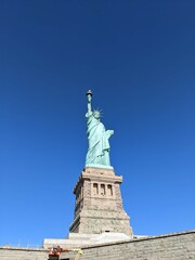 Fototapeta na wymiar Statue of Liberty, New York, NY - October 2022