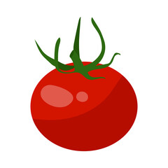 Vitamin A-enriched tomato cartoon illustration. Organic tomato. Healthcare, nutrition concept