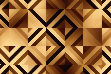 Golden Geometric Pattern Abstract 4k Background
