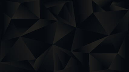 dark background in triangulation style. Triangles. Black Friday - obrazy, fototapety, plakaty