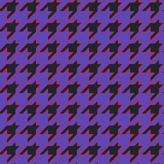 Houndstooth vector background. Modern classic seamless pattern. Eccentric fashion print for fabric, paper, packaging