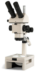 One medical Microscope isolated on white background