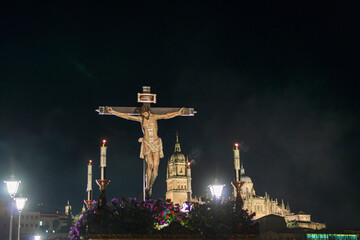 PROCESION DE SEMANA SANTA SALAMANCA 2022 JUEVES SANTO HERMANDAD DEL CRISTO DEL AMOR Y DE LA PAZ ...