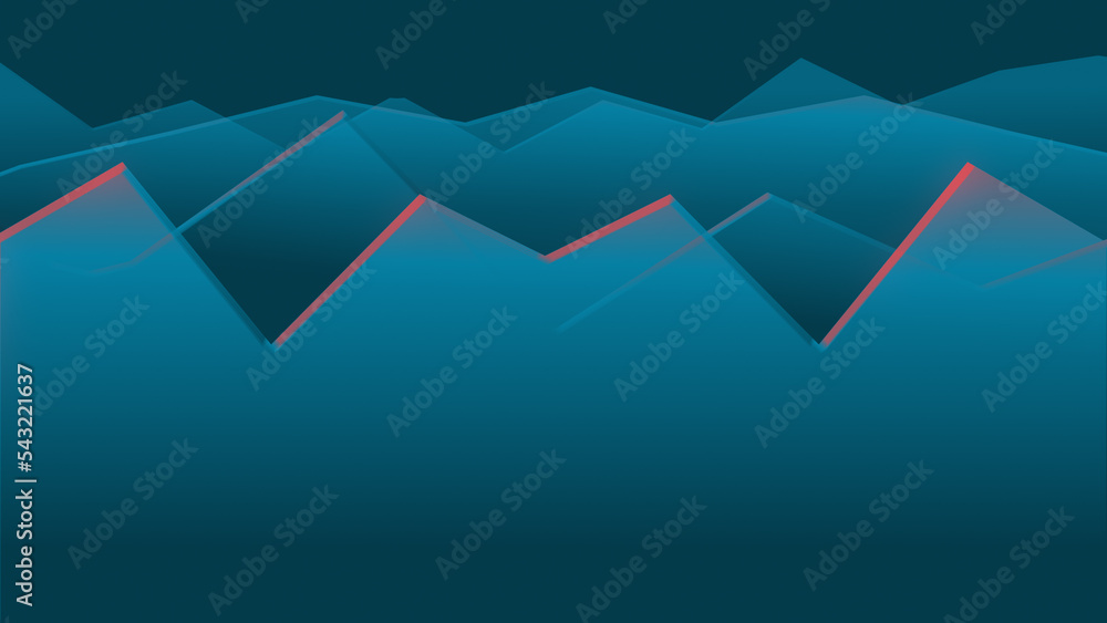 Poster abstract background. blue wave digital colourful loop . 3d rendering pattern with blinds effect . ab