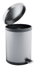 Trash bin isolated on transparent background