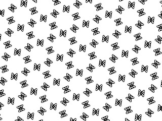 Ornament with elements of black and white colors.