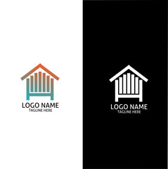 The logo is a combination of the initials letter h, house and network