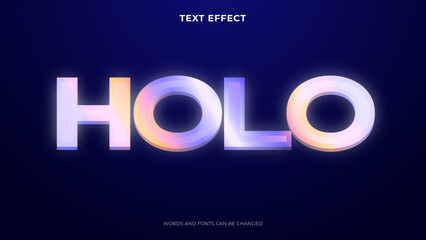 holographic text effect