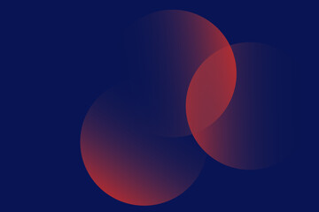 dark blue background with red gradient circles