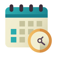 Planning flat design style icon