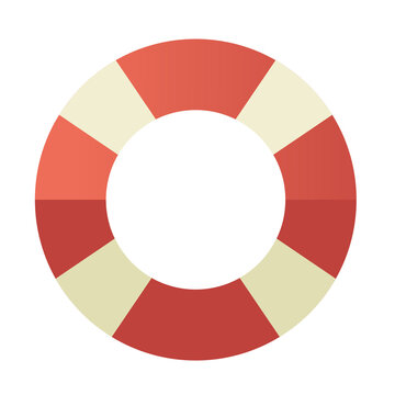 Life Ring Flat Design Style Icon