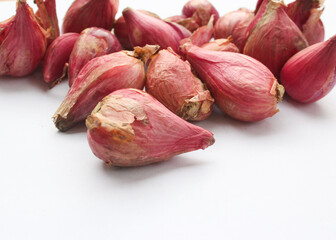 red onion on a white background