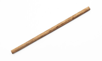 pointer, wooden long stick isolated on white background