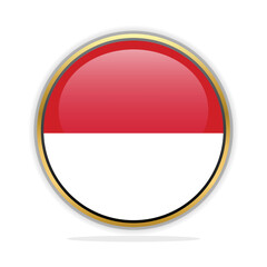 Button Flag Design Template Monaco