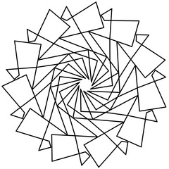 Abstract Geometric Line Art Polygon-11aa6