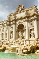 Trevi fountain in Rome, Italy