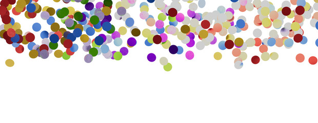 Multicolor confetti abstract background with a lot of falling pieces