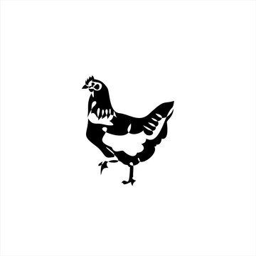 image of a chicken.Logo illustration.