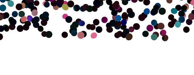 Colorful confetti falling on a holida