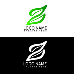 This logo is a combination of the initial letter z and the leaves of this logo with a natural theme