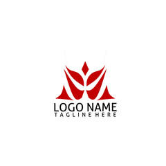 An abstract logo of a blooming flower is suitable for a company that has a slogan to grow and develop