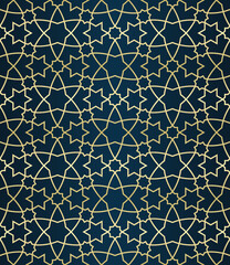 Islamic background with traditional style arabic. Seamless pattern for card, background, fabric or abstract design. Muslim ornament.