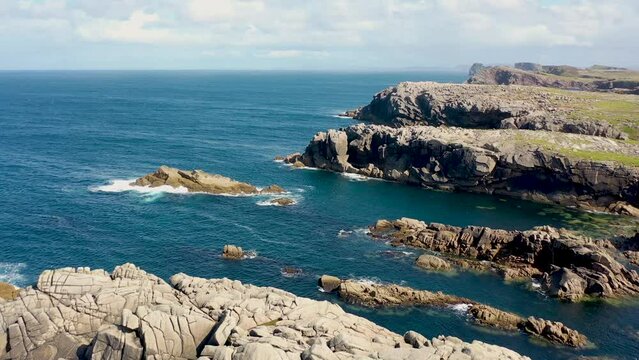 The cliffs and sea stacks of Tory Island, County Donegal, Ireland