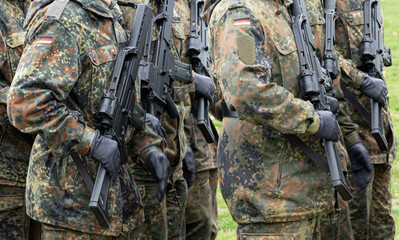 Bundeswehr in Kampfausrüstung