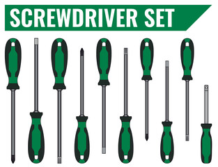 Screwdriver Set Mixed 10 Piece