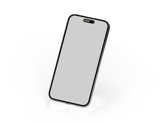 All-screen smartphone mockup isolated 3d