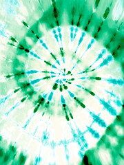Spiral Tie Dye pattern in rustic green, blue. Tie-dye backdrop wallpaper. - 543244055