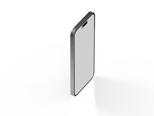 New realistic mobile phone smartphone mockup with blank screen.