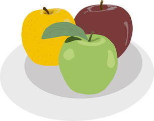 Sweet juicy tasty natural eco product apple