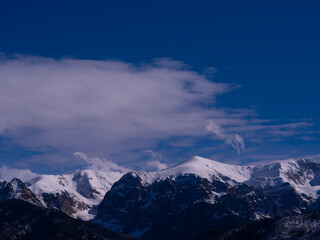 Obraz premium Polish Tatra Mountains in winter