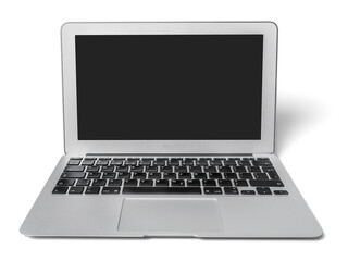 Laptop computer pc on white background