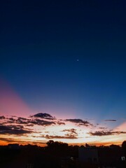 sunset in the mountains