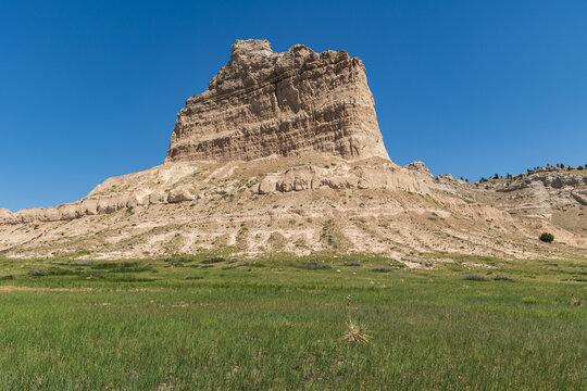 Rock face at Scotts Bluff National Monument, Gering, Nebraska, USA