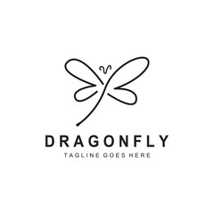 Obraz premium Dragonfly illustration icon