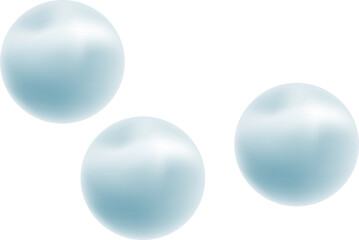 pearls, balls, realistic vector on a transparent background