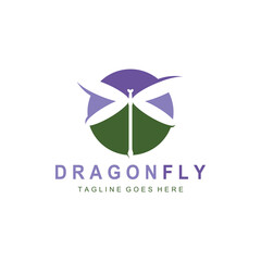 Fototapeta na wymiar Dragonfly illustration icon