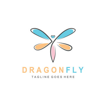 Dragonfly illustration icon
