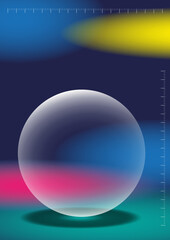 A3 Buntvorlage Kugel