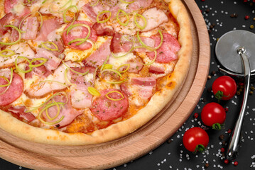 photo of pizza on the table