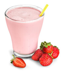 Smoothie made with strawberries