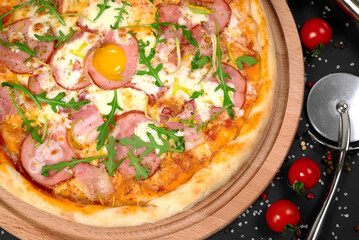 photo of pizza on the table