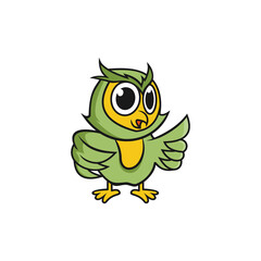 owl mascot logo template