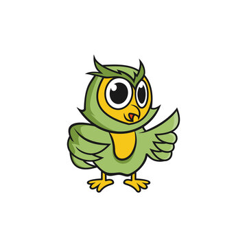 owl mascot logo template