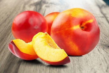 Fresh ripe sweet Peach fruit