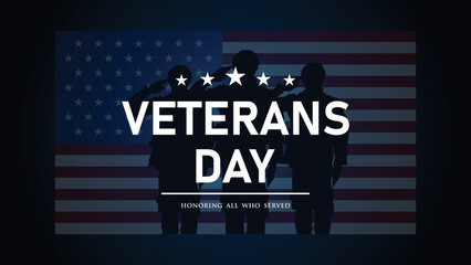 Happy veterans day. Veterans day background. 
Memorial American veteran day vector design illustration. 